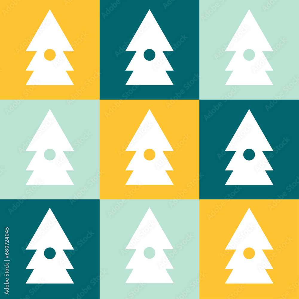A lot of fir-trees seamless background. Celebratory pattern for decorating gifts, fabrics and clothes for the New Year and Christmas. A lot of fir-trees seamless background. Celebratory pattern for decorating gifts, fabrics and clothes for the New Year and Christmas.