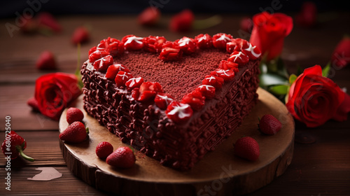 Background Image Series: The Heart-Shaped Valentine’s Day Cake
