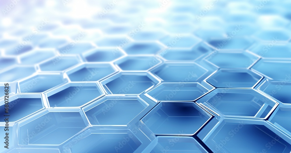 abstract medical background with blue hexagonal shapes, layered geometry, light white and light azure, industrial and technological subjects abstract medical background with blue hexagonal shapes, layered geometry, light white and light azure, industrial and technological subjects