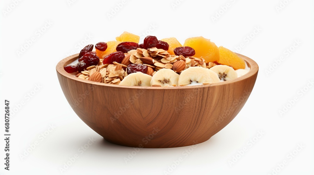 Healthy Breakfast Dried Fruits and Granola Bowl Healthy Breakfast Dried Fruits and Granola Bowl