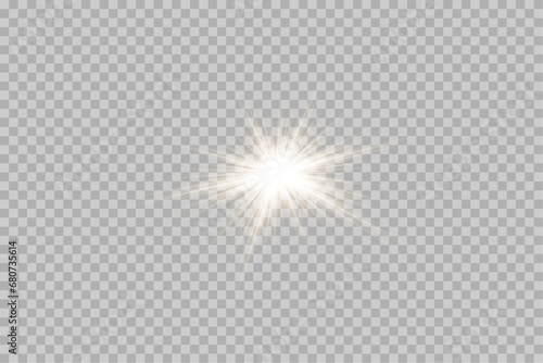 Vector transparent sunlight special lens flare light effect. PNG. Vector illustratio