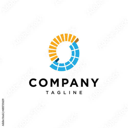 Letter S panel surya logo icon vector template.eps