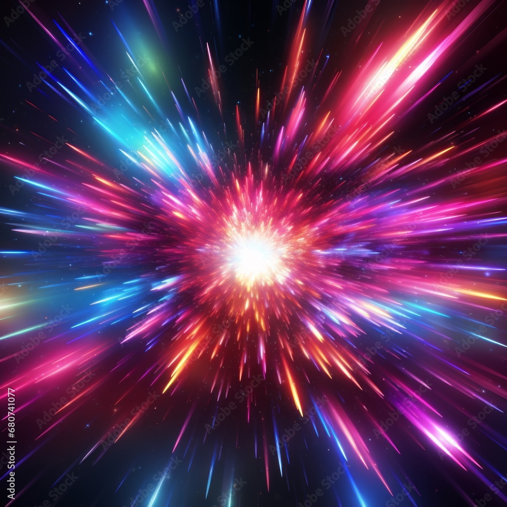 captivating starburst dance, a cosmic symphony unfolds slowly, Generative AI