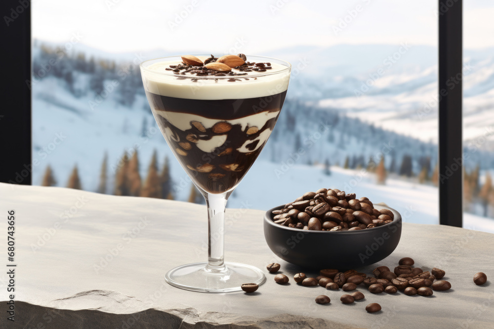 Espresso Martini, A coffeeflavored cocktail that combines vodka