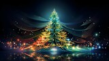 Abstract Christmas tree 