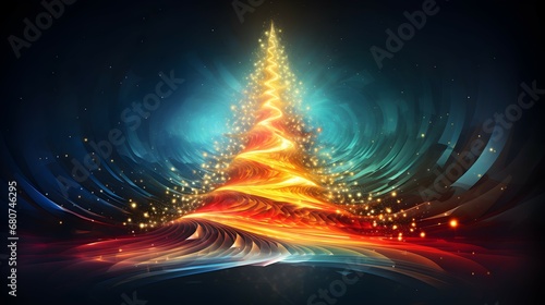 Abstract Christmas tree 