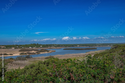 View of the beach and lagoon of Melides, Alentejo, Portugal