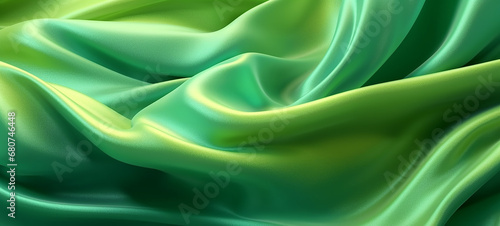 Wallpaper Mural Fabric in Motion in Water Art Green Textiles in Underwater Ripples - Capturing Flowing Fabric Elegance Beneath Water Submersion Fabric Underwater melting into the water Flowing Blue Fabric texture Art Torontodigital.ca