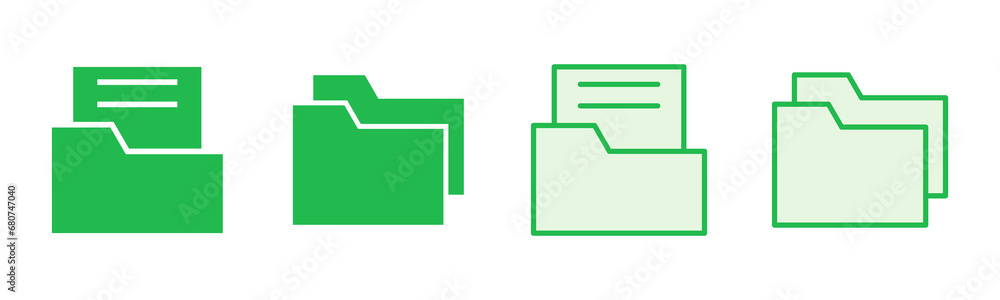 Folder icon set. folder vector icons Folder icon set. folder vector icons