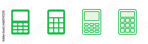 Calculator icon set. Accounting calculator icon. calculator vector