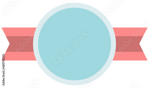 Flat vector medal icon isolated on white background.