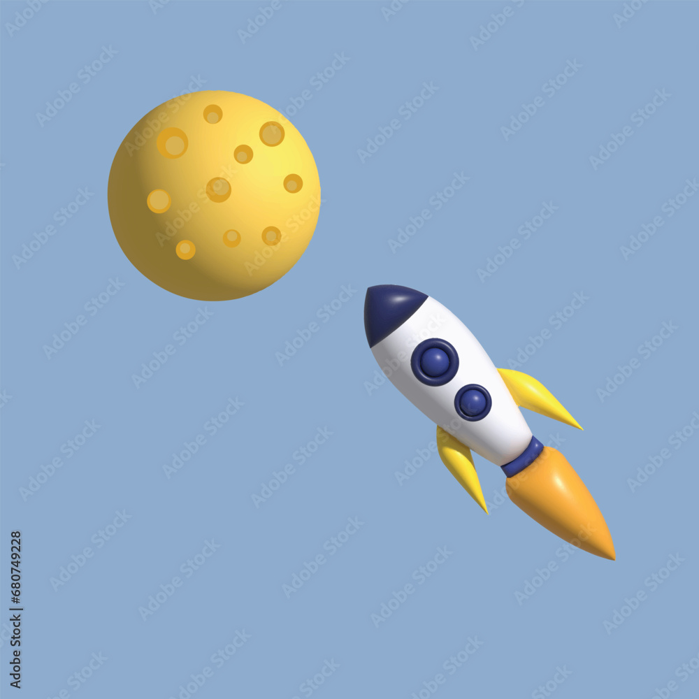 Astronaut, planet and space object. space concept. Realistic 3d object cartoon style. Vector colorful illustration. Astronaut, planet and space object. space concept. Realistic 3d object cartoon style. Vector colorful illustration.