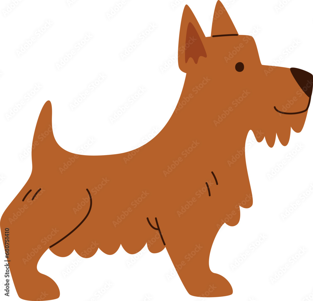 Naklejka premium Dog Pet Standing