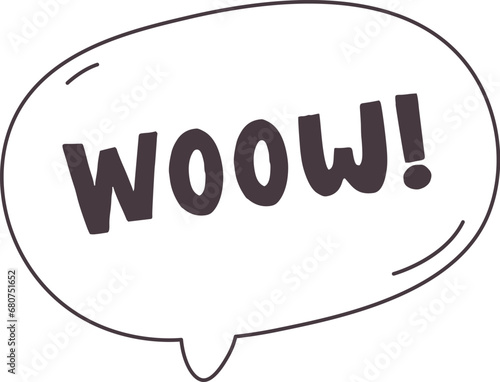 Woow Speech Bubble