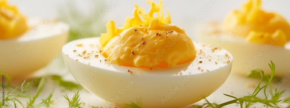 Eggs Mimosa, French Deviled Eggs Eggs Mimosa, French Deviled Eggs