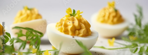 Eggs Mimosa, French Deviled Eggs photo