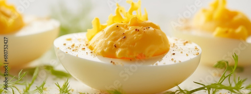 Eggs Mimosa, French Deviled Eggs photo