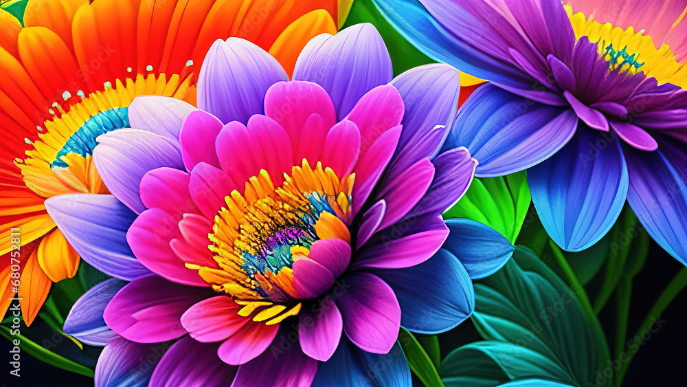 Obraz premium colorful lotus flower