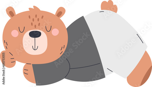 Bear In Pajama Sleeping