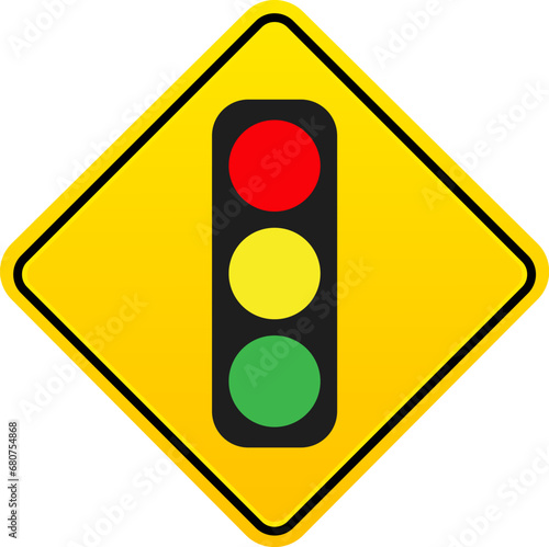Traffic lights vector illustration.