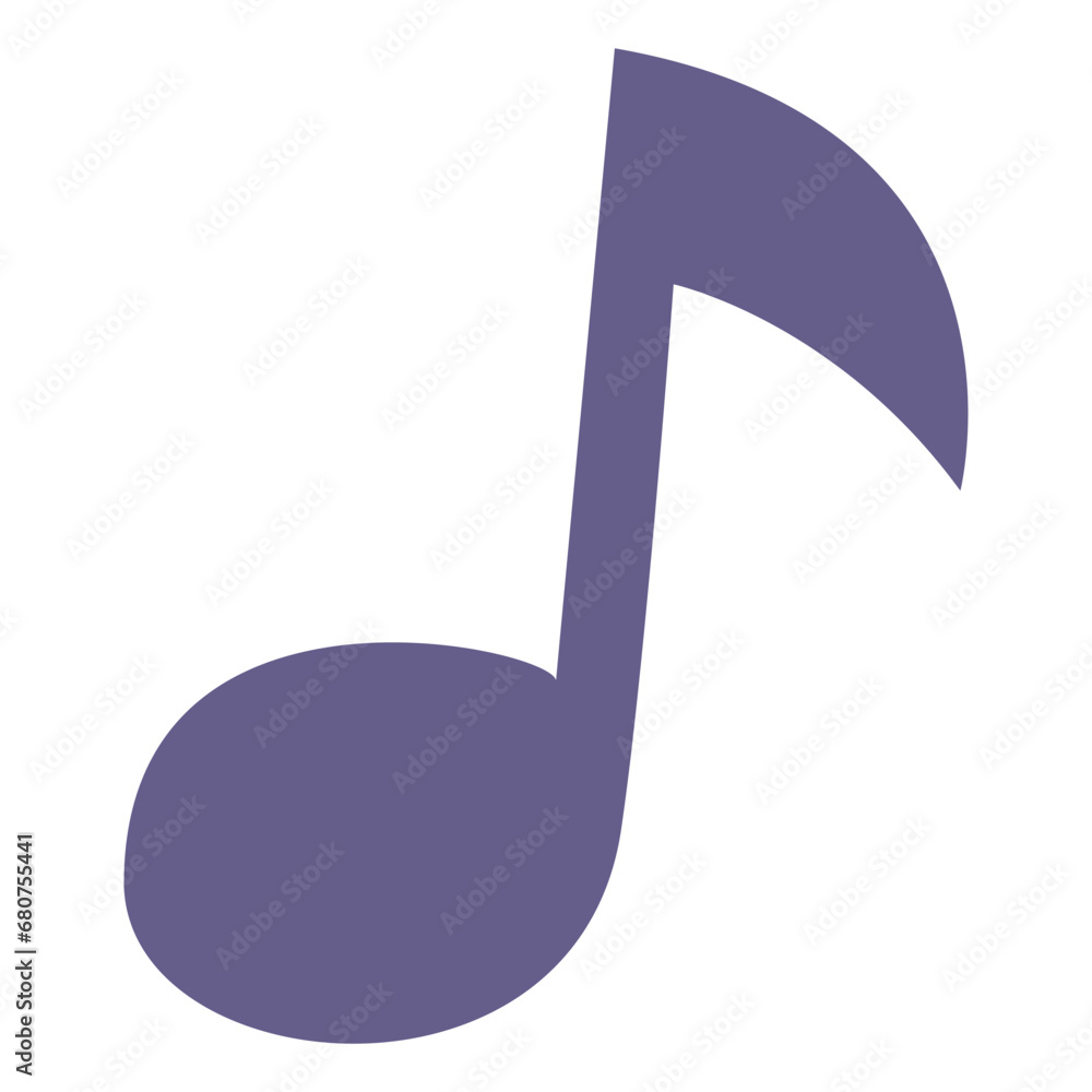 Music note pastel color isolated on white background. Music note pastel color isolated on white background.