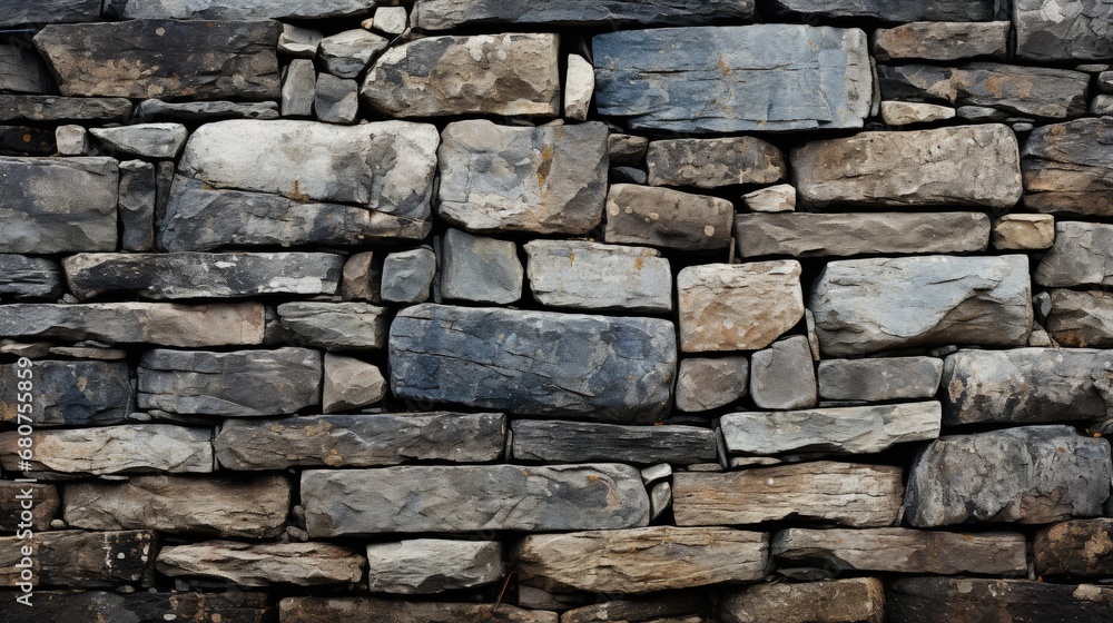 Obraz premium Timeless and Sturdy Gray Stone Wall