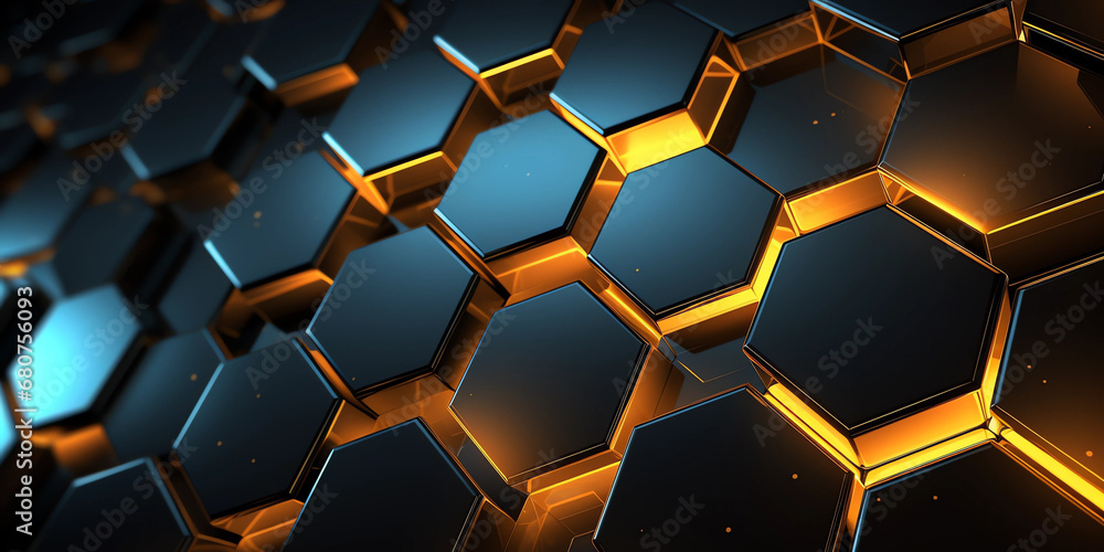 Hexagonal patterns wallpaper hd wallpapers Stock Photo | Adobe Stock