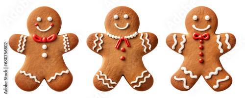 set of gingerbread cookies
