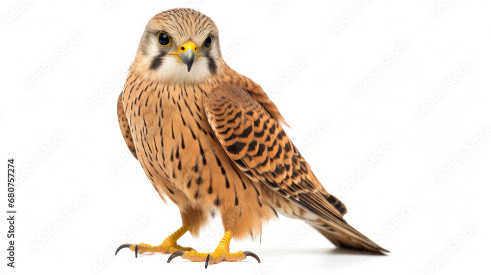 Kestrel Falco Isolated on White Background, Generative ai Kestrel Falco Isolated on White Background, Generative ai
