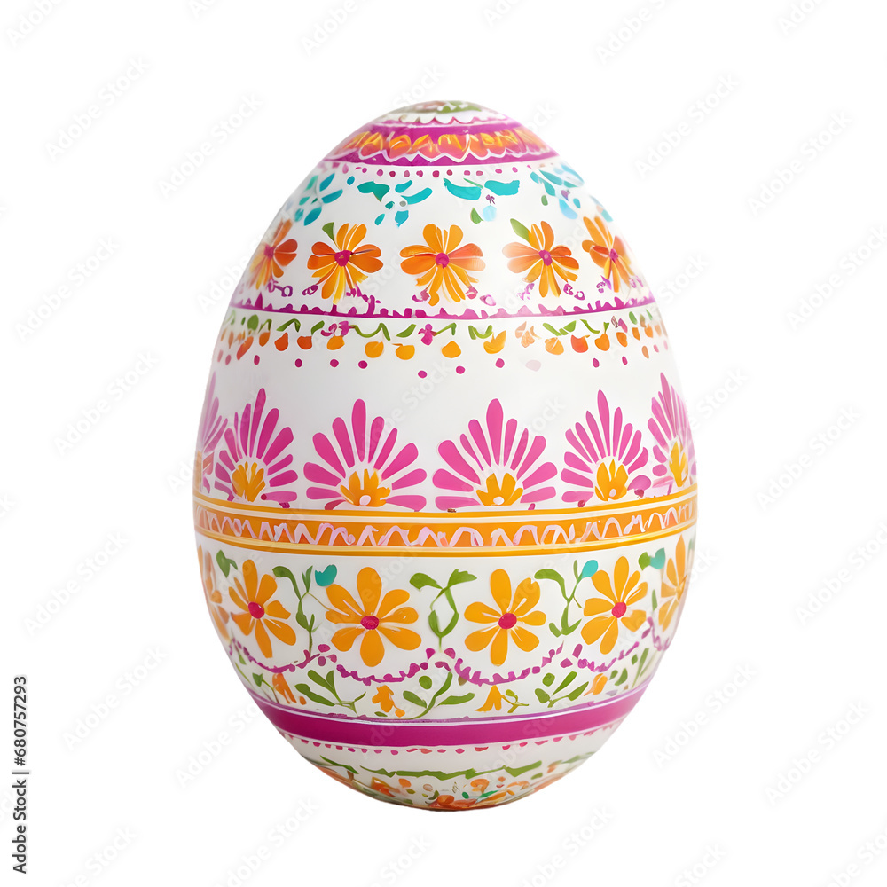 Handcrafted Easter Egg with Elaborate Floral and Geometric Designs, Traditional Celebration Ornament with Transparent Background, Symbol of Springtime Festivities Handcrafted Easter Egg with Elaborate Floral and Geometric Designs, Traditional Celebration Ornament with Transparent Background, Symbol of Springtime Festivities