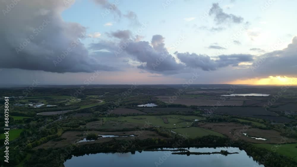 Aerial Countryside Landscape of England UK Aerial Countryside Landscape of England UK