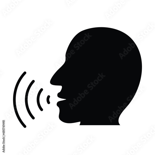 Person talking icon  vector i