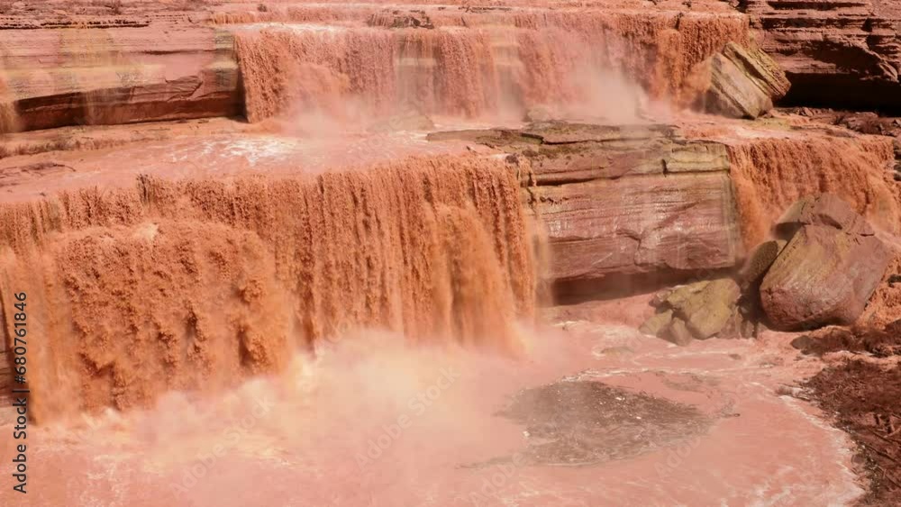 Grand Falls in Arizona, also called Chocolate Falls because of the silt