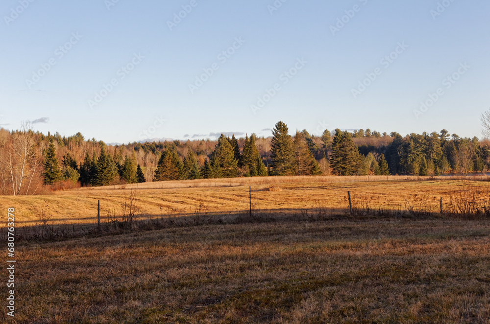 Farm fields in the fall