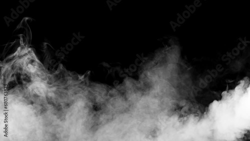 wispy smoke simulated from bottom photo
