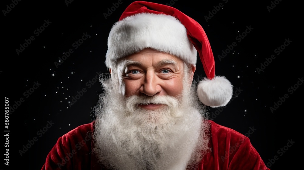 Senior man in santa claus costume. Senior man in santa claus costume.