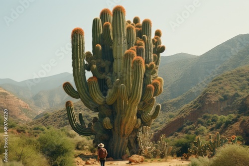 Huge cactus background