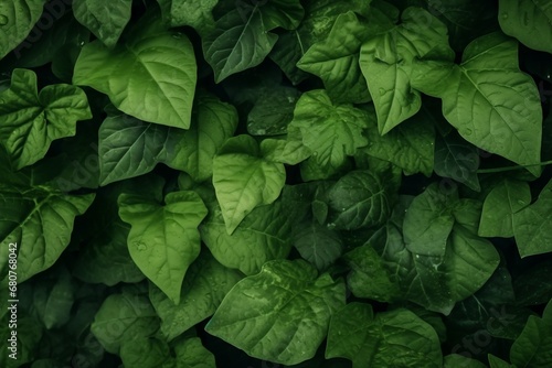 Green leaf texture. Leaf texture background. generative ai.