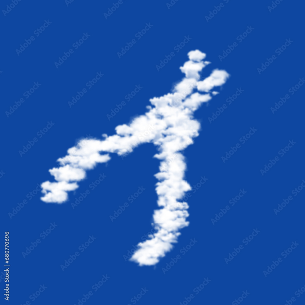 Clouds in the shape of a round pliers symbol on a transparent background. A symbol consisting of clouds in the center. Illustration on transparent background Clouds in the shape of a round pliers symbol on a transparent background. A symbol consisting of clouds in the center. Illustration on transparent background