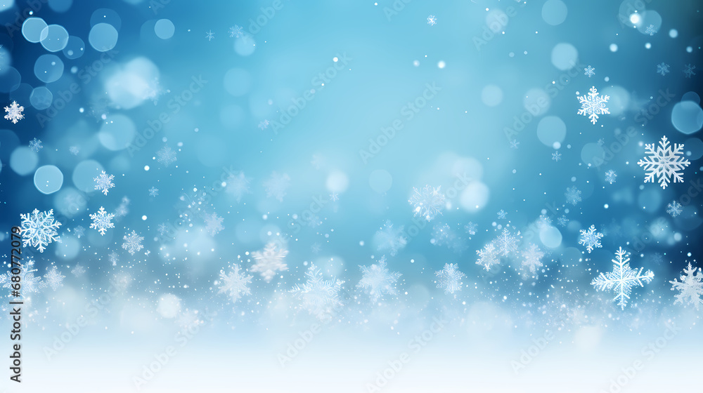 Christmas snowflake background, Christmas and holiday decoration material, PPT background