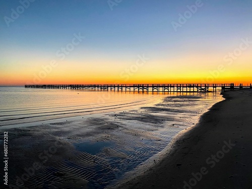 sunset on the beach