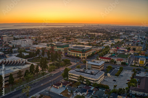 Aerial View of the San Diego Suburb of Chula Vista, California photo