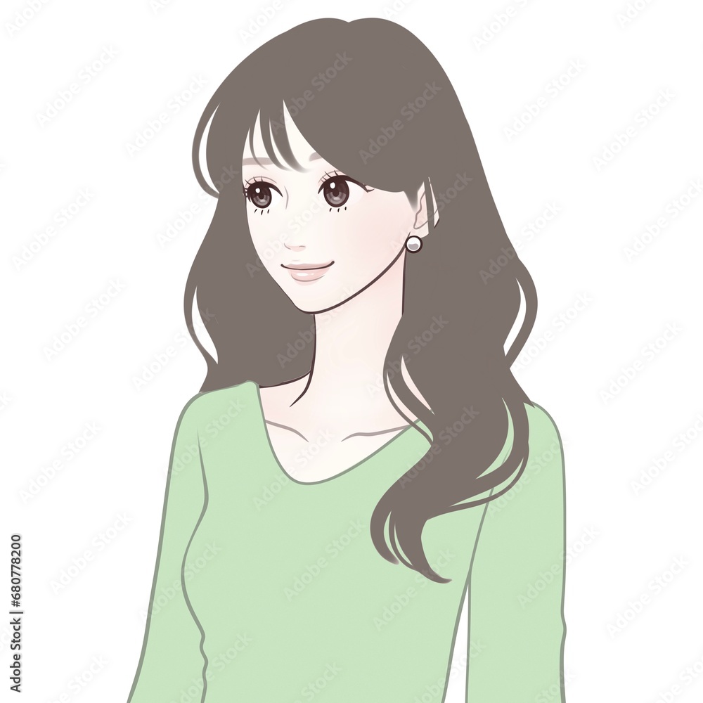女性・女の子のイラスト素材 女性・女の子のイラスト素材