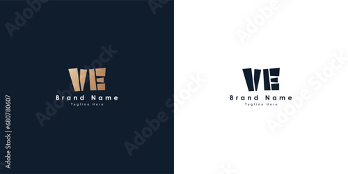VE Letters vector logo design