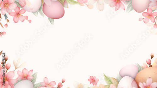 Easter decoration background, Easter, holiday decoration material, PPT background © ma