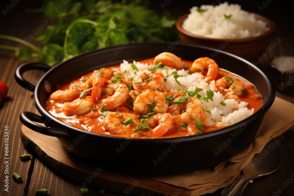 Shrimp touffe Shrimp touffe