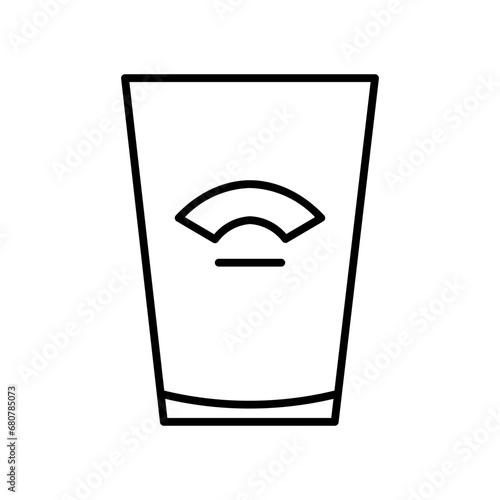 vermut glass line icon