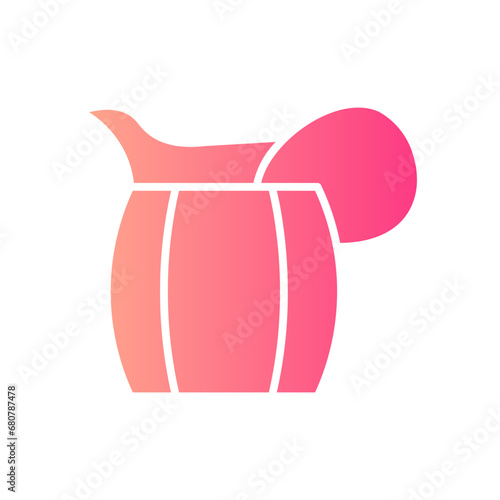 milk jar gradient icon