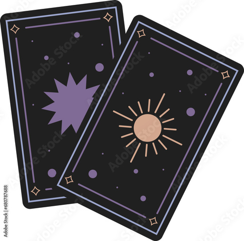 Hand Drawn Tarrot Card Esoteric