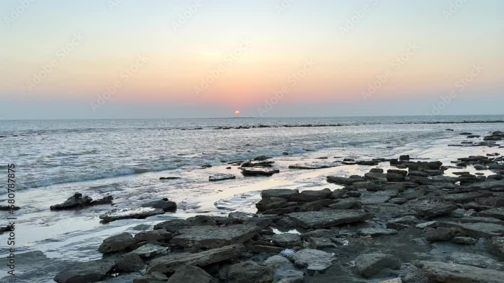 Sunset View at St. Martin's Island. Bay of Bengal sunset. Tourism in Bangladesh Sunset View at St. Martin's Island. Bay of Bengal sunset. Tourism in Bangladesh